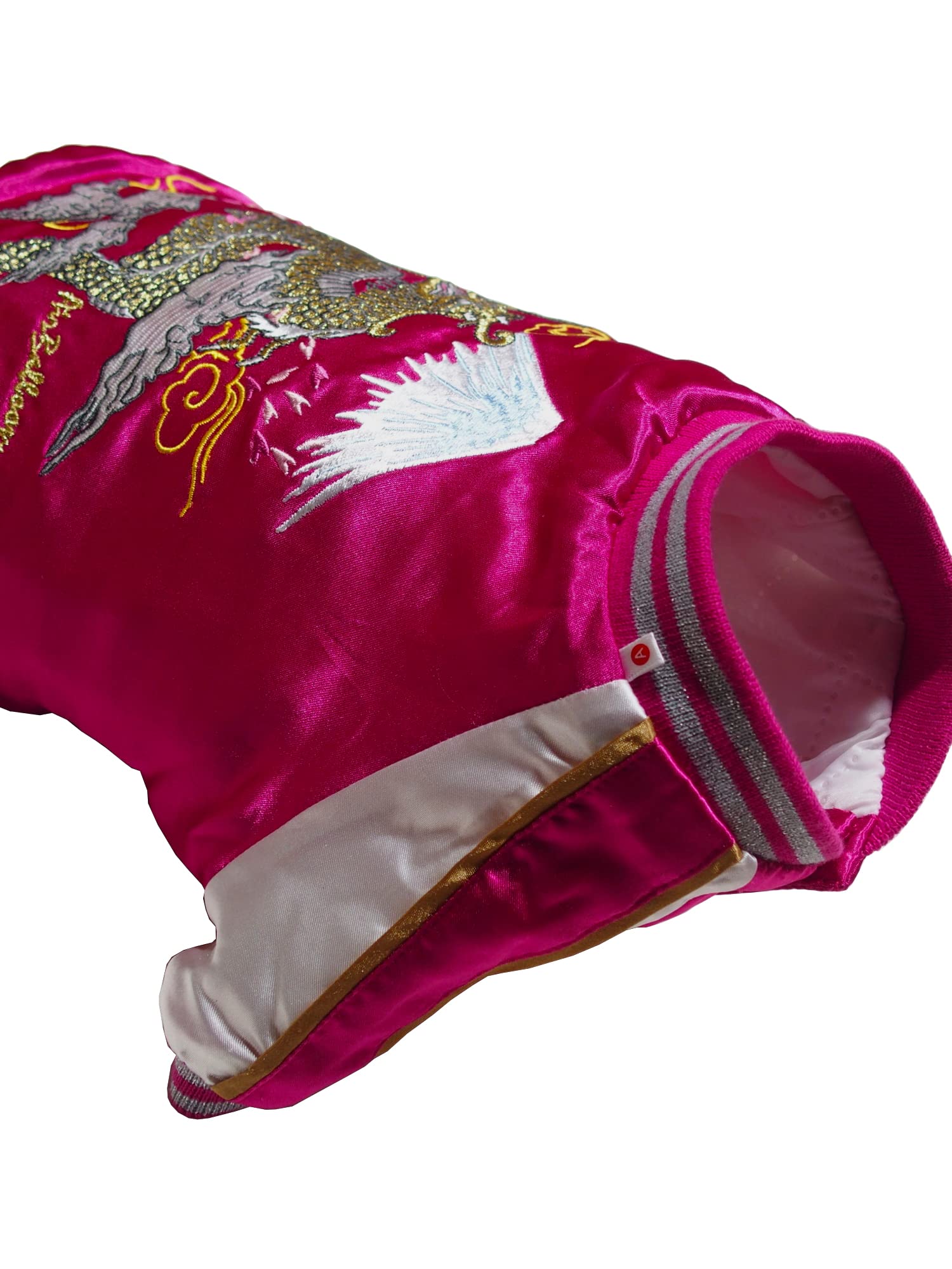 Amazon | AIR BALLOON 犬服 龍 ドラゴン 刺繡 スカジャン ペット服 S